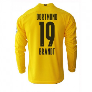 Jalkapallo pelipaidat BVB Borussia Dortmund Julian Brandt 19 Koti 2020 21 – Pitkähihainen