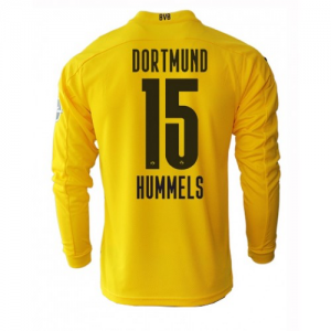 Jalkapallo pelipaidat BVB Borussia Dortmund Mats Hummels 15 Koti 2020 21 – Pitkähihainen
