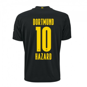 Jalkapallo pelipaidat BVB Borussia Dortmund Thorgan Hazard 10 Vieras 2020 21 – Lyhythihainen