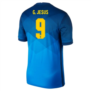 Jalkapallo pelipaidat Brasilia Gabriel Jesus 9 Vieras 20-21 – Lyhythihainen