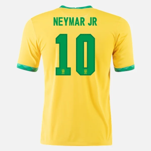 Jalkapallo pelipaidat Brasilia Neymar JR 10 Koti 20-21 – Lyhythihainen