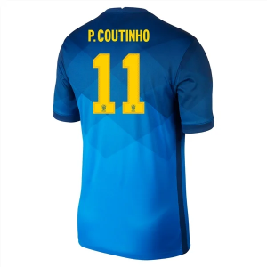 Jalkapallo pelipaidat Brasilia Philippe Coutinho 11 Vieras 20-21 – Lyhythihainen
