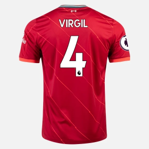 Jalkapallo pelipaidat Liverpool Virgil van Dijk 4 Koti 2021-22 – Lyhythihainen