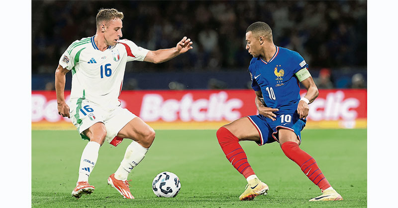 Ranska häviää 1-3 Italialle, Lizarazu kaataa Mbappen johtajuuden ja muodon